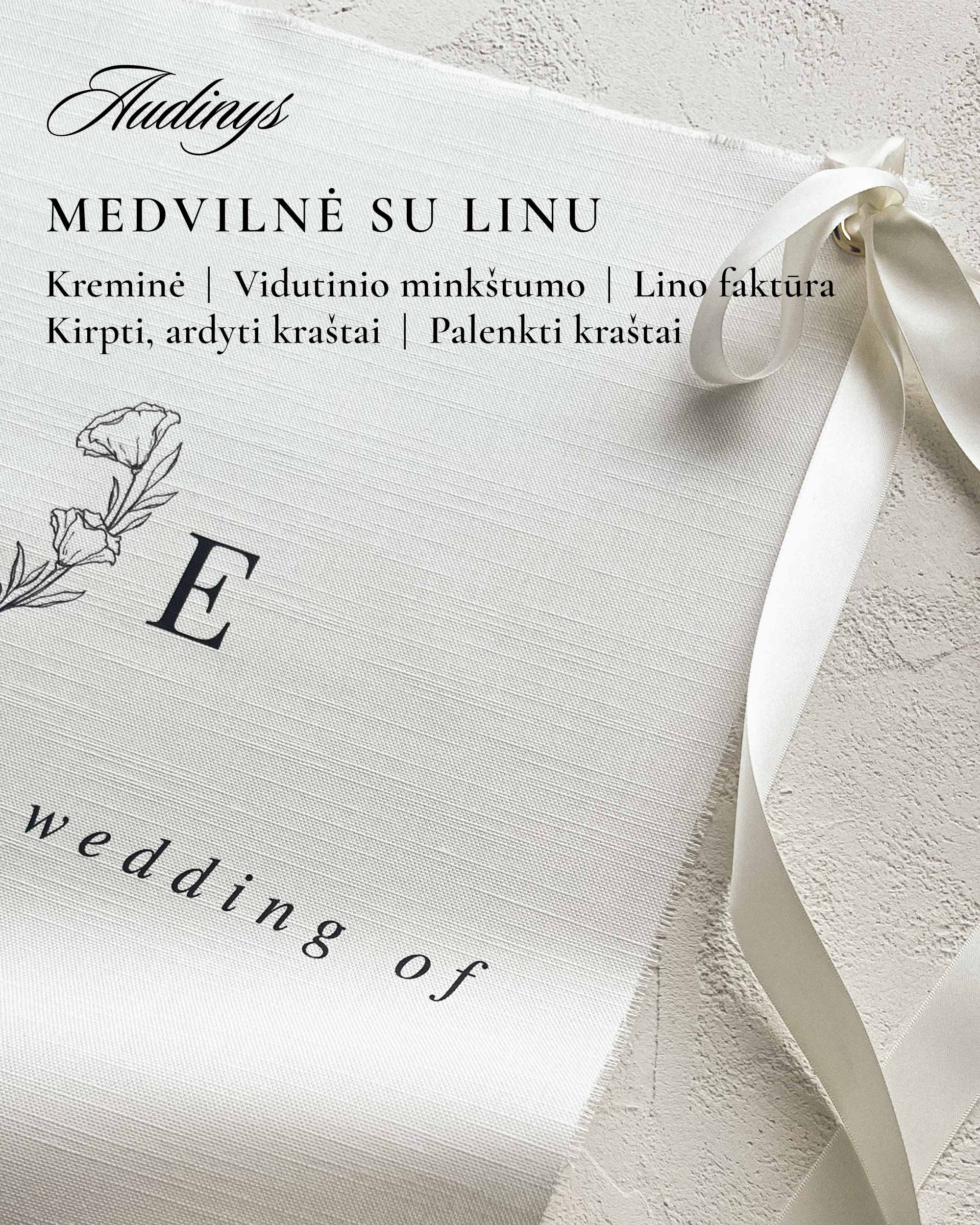 Vestuvių pasitikimo iškaba su gėlių motyvu
